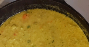 Tim Perry's Soup (Creamy Curry Cauliflower and Broccoli Soup)