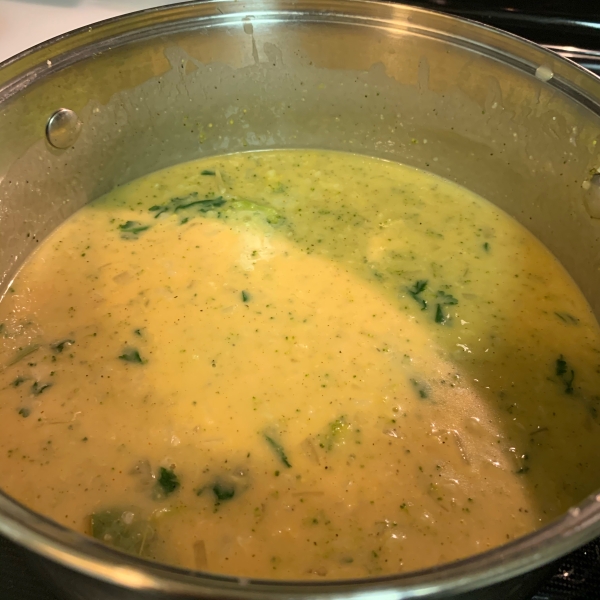 Tim Perry's Soup (Creamy Curry Cauliflower and Broccoli Soup)