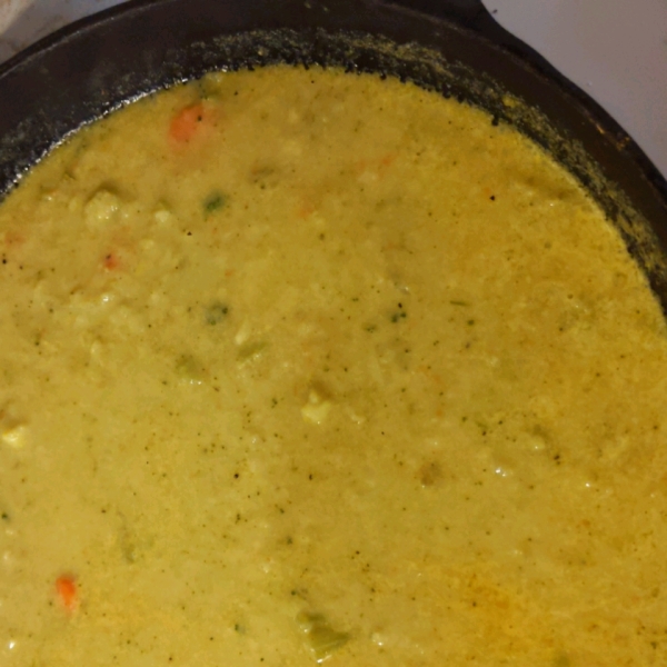 Tim Perry's Soup (Creamy Curry Cauliflower and Broccoli Soup)