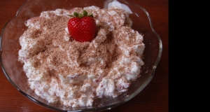 Leftover Rice Dessert with Strawberries