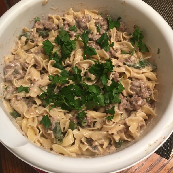 Simple Beef Stroganoff