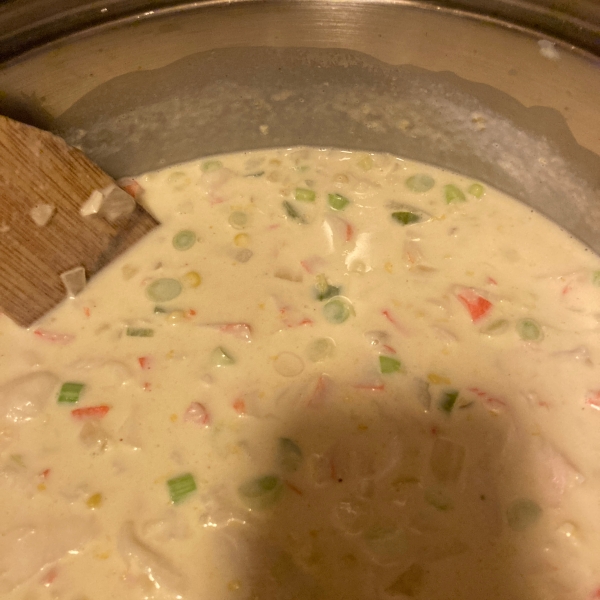 Cajun Corn and Crab Bisque