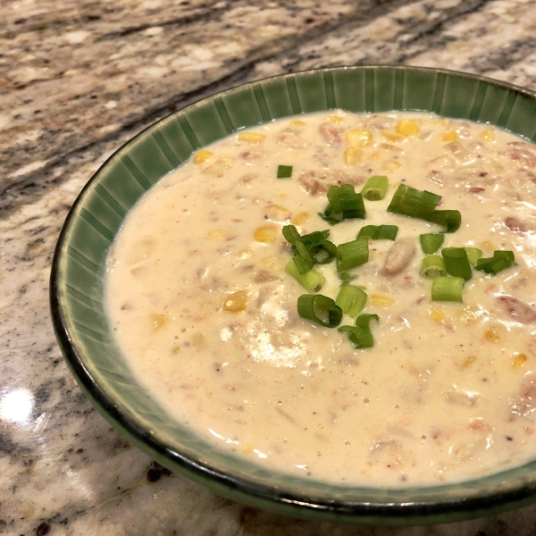 Cajun Corn and Crab Bisque