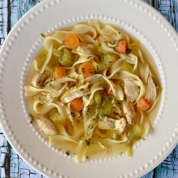 Chicken Noodle Soup with Egg Noodles