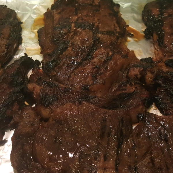 Marinated Rib-Eyes