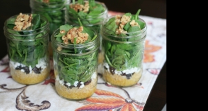 Make-Ahead Spinach Salad in a Jar