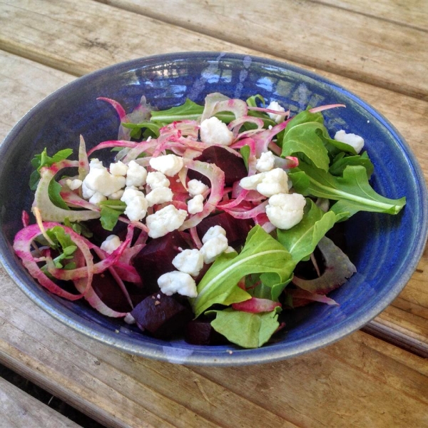 Beet and Fennel Salad with Goat Cheese