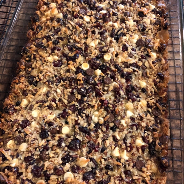 Coconut-Cranberry Bars with Pecans