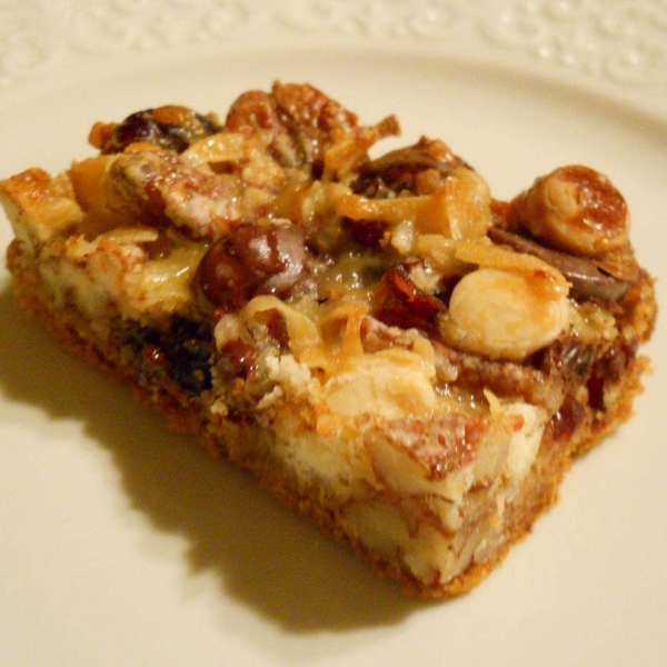 Coconut-Cranberry Bars with Pecans