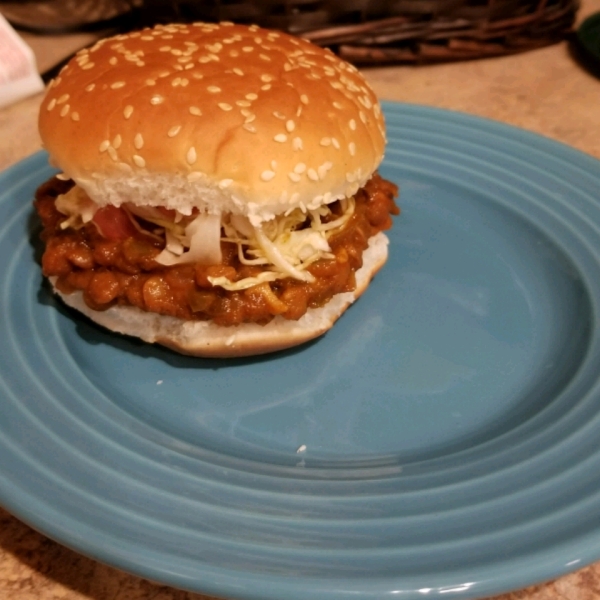 Lentils in Sloppy Joe Sauce