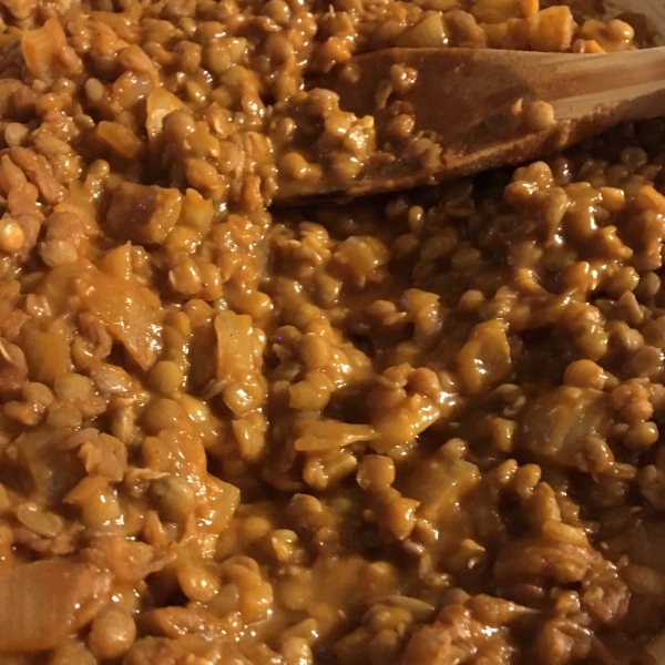 Lentils in Sloppy Joe Sauce