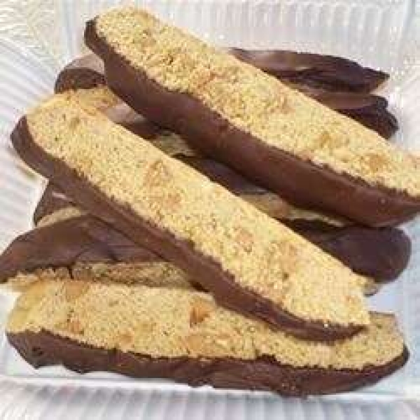 Amazing Peanut Butter Cup Biscotti