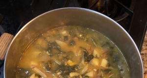 Chard Lentil Soup, Lebanese-Style