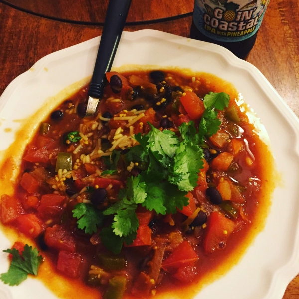 Spicy Vegetarian Black Beans (Fusion)