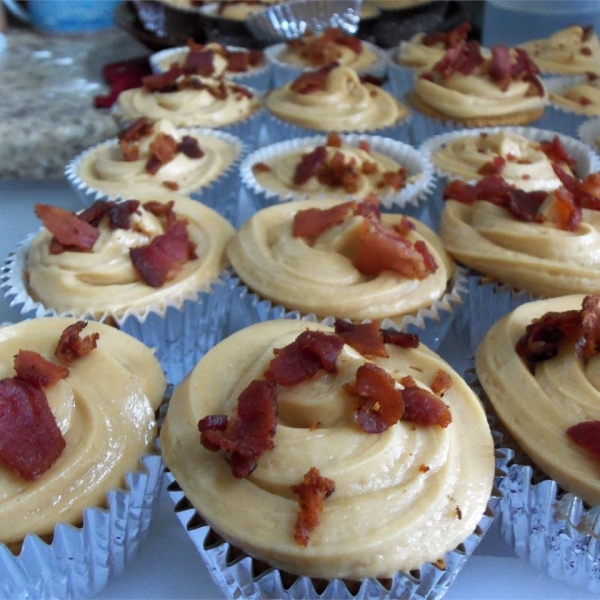 Peanut Butter Bacon Cupcake