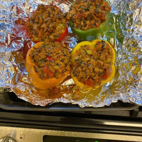 Stuffed Peppers with Turkey and Vegetables