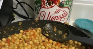 Chickpeas in Tomato Sauce With Feta and Wine