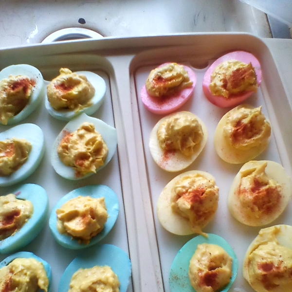 Easter Deviled Eggs