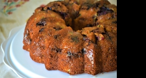 Fat-Free Lemon Blueberry Zucchini Cake