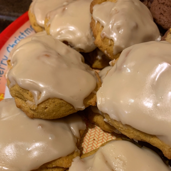 Pumpkin Cookies with Penuche Frosting