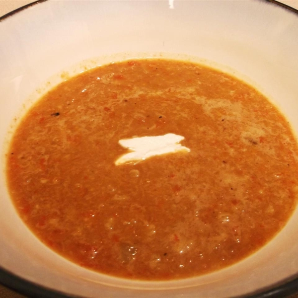 Roasted Red Bell Pepper Soup