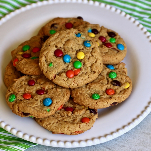 Peanut Butter Mini Candy-Coated Chocolates Cookies