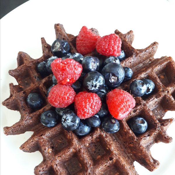 Best Vegan Chocolate Oatmeal Waffles