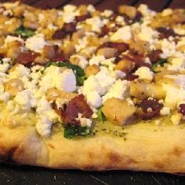 Chicken Bacon Pesto Pizza