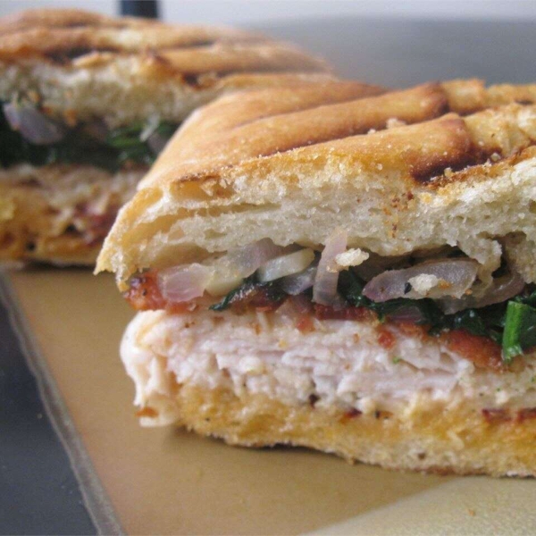 Turkey and Bacon Panini with Chipotle Mayonnaise