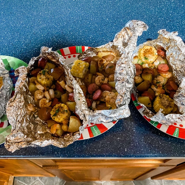 Grilled Cajun Seafood Boil