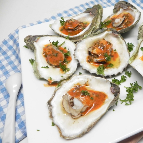 Instant Pot Fresh Steamed Oysters with Spicy Butter