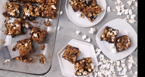 Caramel Popcorn Brownies