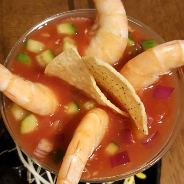 Cool Mexican Shrimp Cocktail