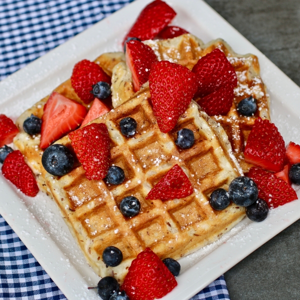 Light and Fluffy Vegan Waffles