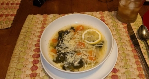 Lemon Chicken Orzo Soup