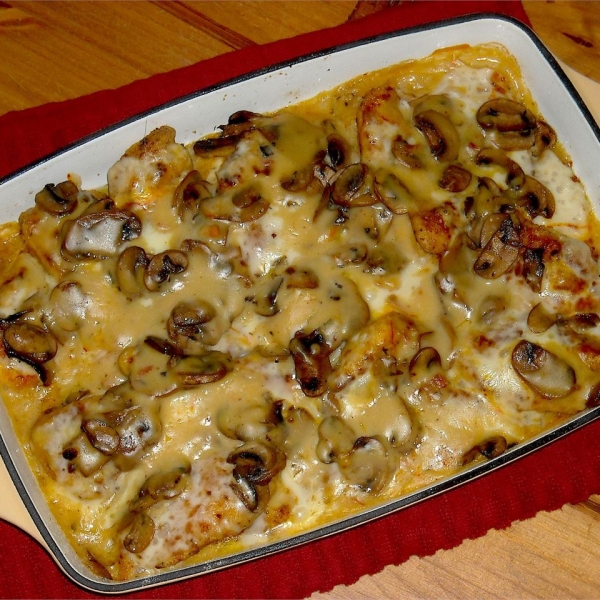 Muenster Chicken and Mushrooms