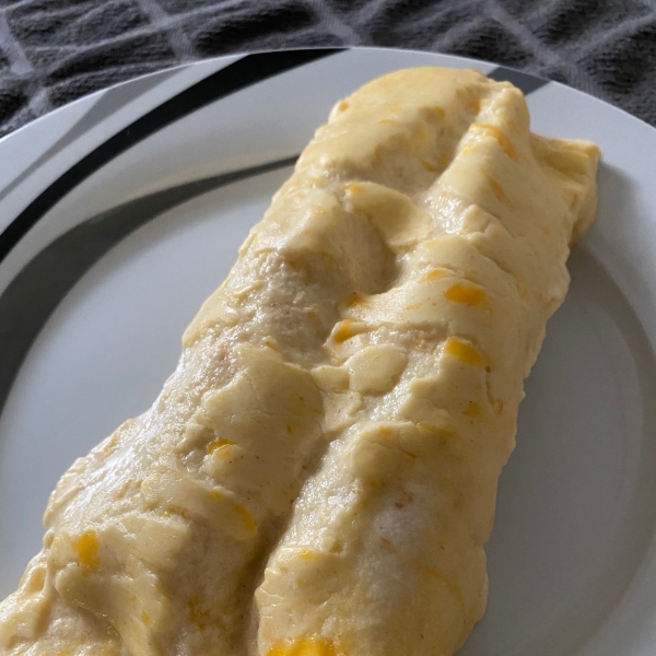 Creamy White Chicken Enchiladas