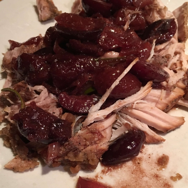 Pork Chops With Black Cherry Sauce