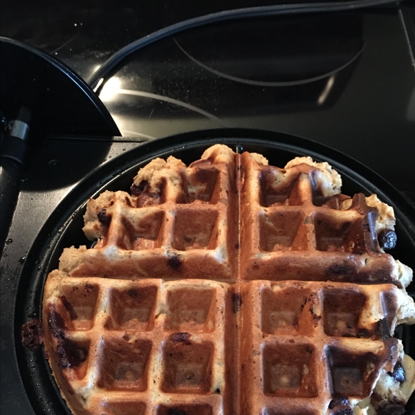 Coconut Chocolate Chip Waffles