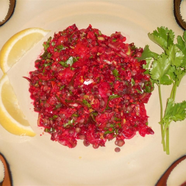 Beet and Carrot Lentil Salad