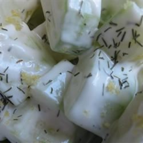 Easy Lemony-Dilly Cucumber Salad