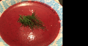 Creamy Beet With Dill Soup