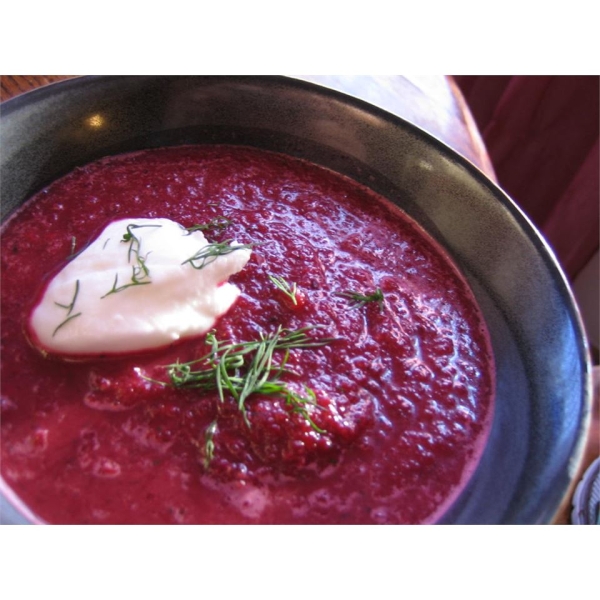 Creamy Beet With Dill Soup