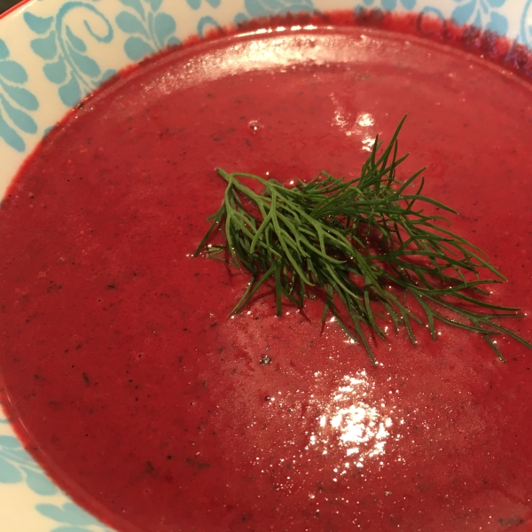 Creamy Beet With Dill Soup