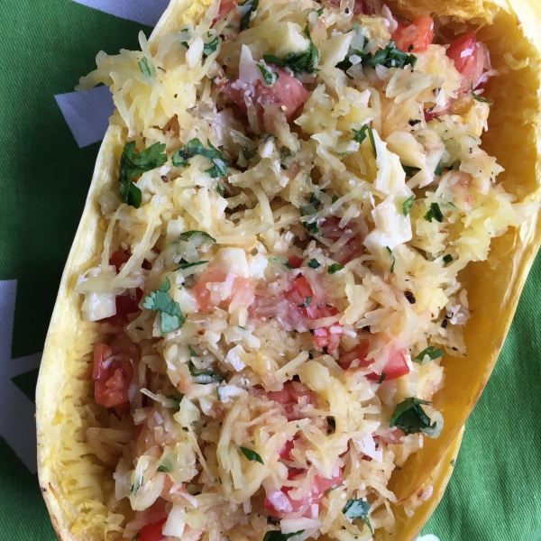 Cheesy Spaghetti Squash Bowl