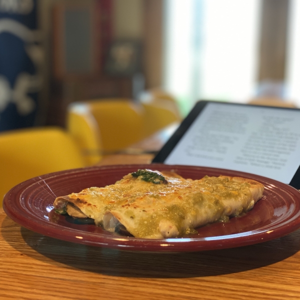 Vegetarian Spinach and Mushroom Enchiladas