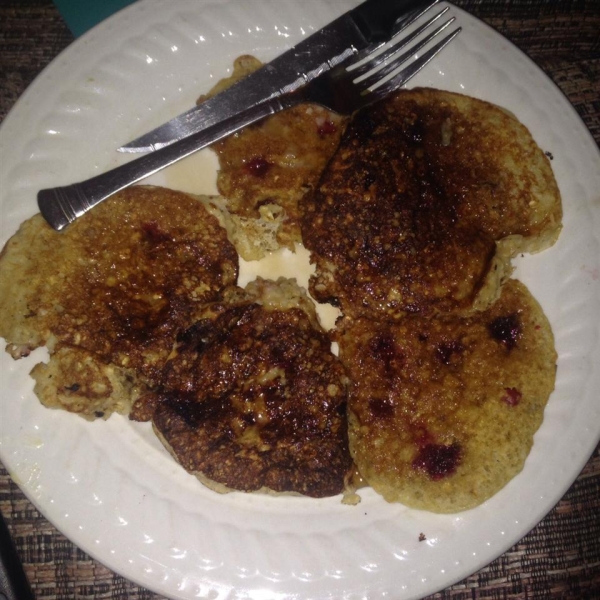 Mom's Oatmeal Blueberry Pancakes