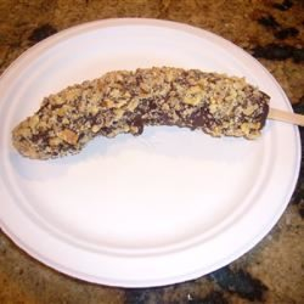 Chocolate-Covered Frozen Bananas