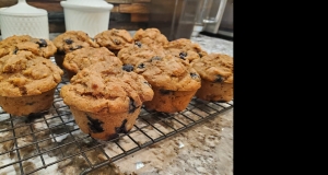 Mimi's Giant Whole-Wheat Banana-Strawberry Muffins