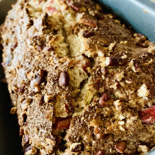 Rhubarb Cinnamon-Nut Bread